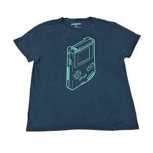 Game Boy Mens T-Shirt XL Blue‎ Nintendo Short Sleeve Shirt